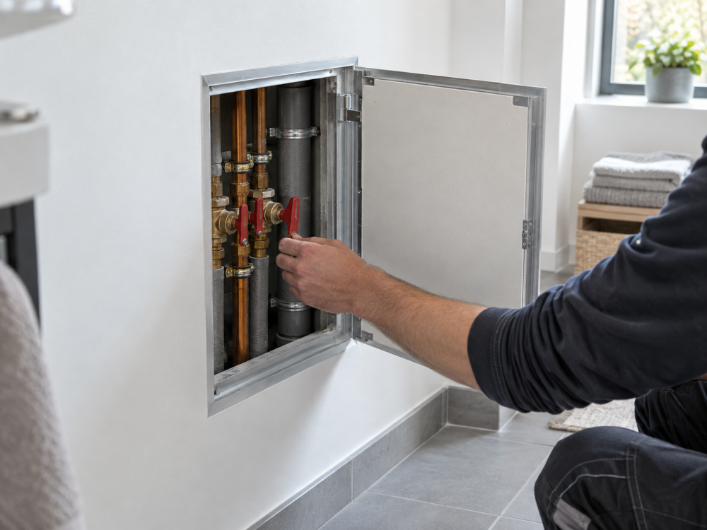 Inspectieluik op maat in wand