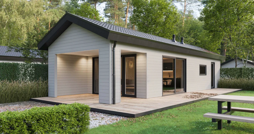 Novalit rondkant toegepast op chalet
