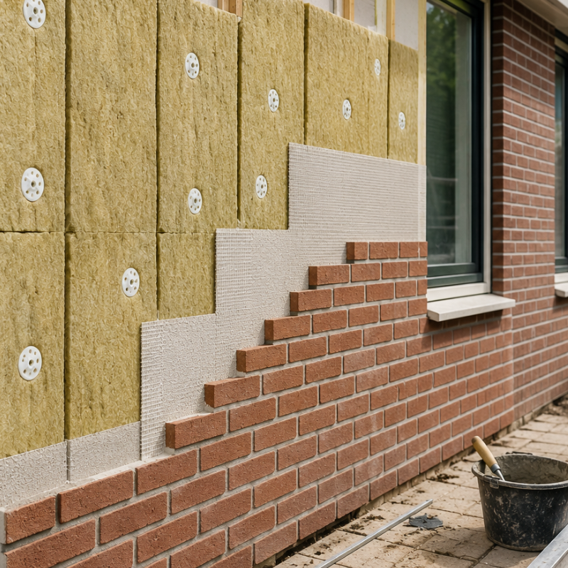 Buitenmuur na-isolatie: Na-isoleren van de buitenmuur