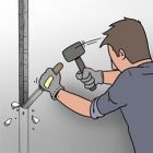 Sleuf binnenmuur voor kabels