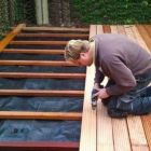 Vlonderterras maken / aanleggen in tuin