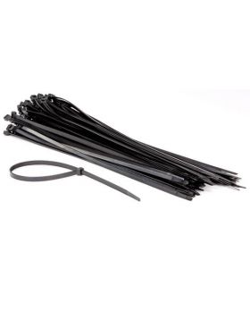 100-delige set met zwarte nylon kabelbinders - 8.8 x 500 mm