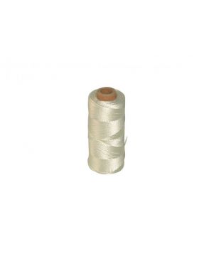 Tegelsnoer 3 strengs nylon wit rol 150 m1