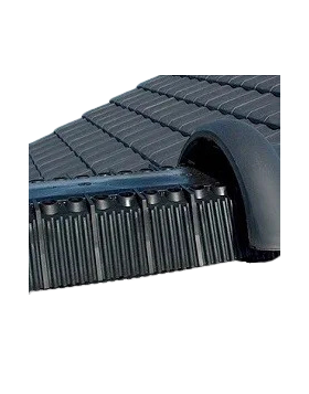 Ondervorst element zwart 1 meter