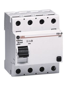 AEG Aardlekschakelaar 4-polig type A "FIP 125" 125 A, 0,5 A 