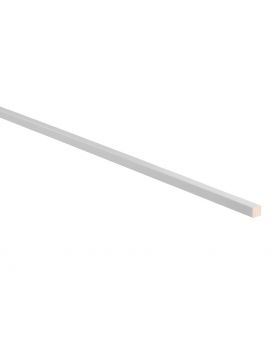 Grenen aftimmerlat 12x12mm 270cm voorgelakt RAL 9010