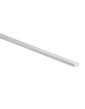 Grenen aftimmerlat 12x27mm 270cm voorgelakt RAL 9010