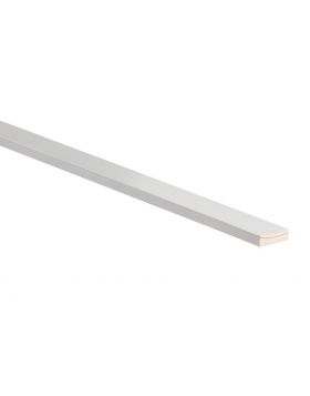 Grenen aftimmerlat 12x44mm 270cm voorgelakt RAL 9010