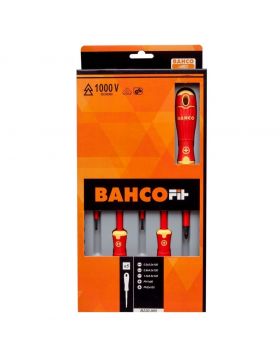 Bahco fit schroevendraaierset vde 5-delig gleuf ph