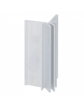 Basis aluminium uitwendig hoekprofiel Aluminium 400cm (bestelnr. 2803)