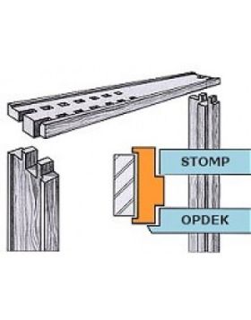 Kozijn Hardhout Meranti Gegrond - Opdek (56x90x2115mm)