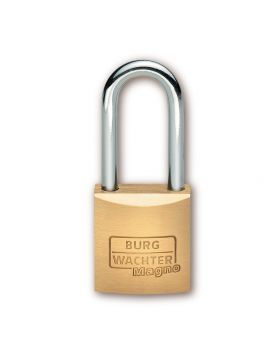 Burg Wächter Magno messing hangslot met hoge beugel verschillend sluitend - 50 mm