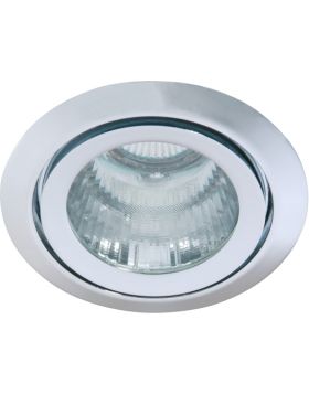 Deluna Aluminium-inbouwspot ALU IP 43 vast chroom, 50 W
