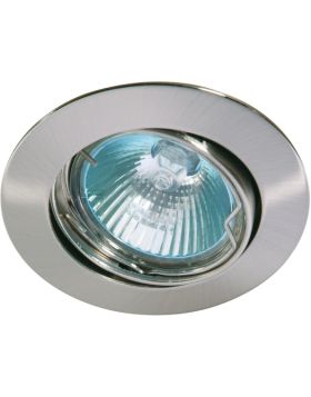 Deluna Aluminium-inbouwspot ALU kantelbaar ijzer, geborsteld, 50 W