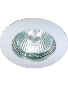 Deluna aluminium-inbouwspot ALU vast chroom mat, 50 W