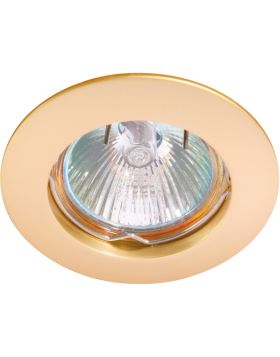 Deluna aluminium-inbouwspot ALU vast goud mat, 50 W