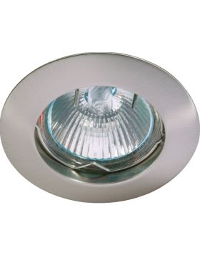 Deluna aluminium-inbouwspot ALU vast ijzer, geborsteld