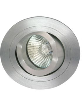 Deluna Aluminium inbouwspot CARDANISCH kantelbaar aluminium-geborsteld