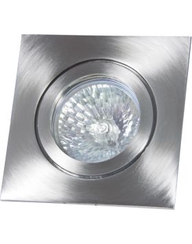 DELUNA Edelstaal-inbouwspot VIERKANT-V4A IP 55 vast edelstaal geborsteld