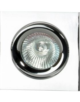 Deluna Inbouwspot DESIGN-CLIP-VIERKANT kantelbaar chroom