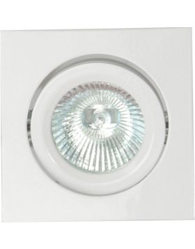 Deluna inbouwspot DESIGN-CLIP-VIERKANT kantelbaar wit