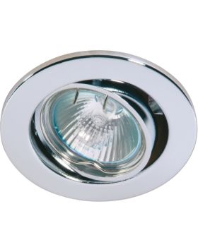 Deluna metalen inbouwspot kantelbaar chroom, 50 W