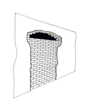 Deurgat / deuropening dichtmaken / dichtmetselen in spouwmuur
