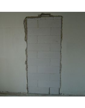 Deurgat / Deuropening dichtmaken binnenmuur