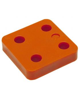 GB Drukplaatjes / Stelplaatjes Oranje Zonder Sleuf 70X70X15 - 48 stuks