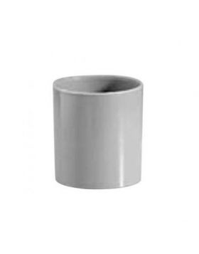 PVC Dubbele mof grijs 50mm