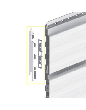 Eindkap connector links voor Keralit sponningdeel 143mm (bestelnr. 2860)