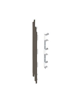 Eindkap connector links voor Keralit sponningdeel 190mm (5 stuks) Kwartsgrijs - Classic (bestelnr. 2884)