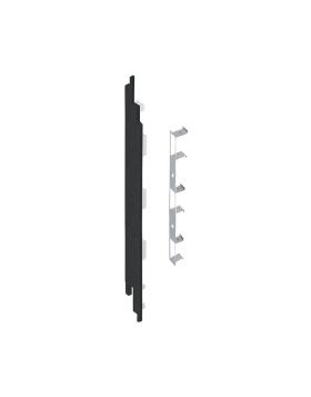 Eindkap connector links voor Keralit sponningdeel 190mm (5 stuks) Zwart - Classic (bestelnr. 2884)