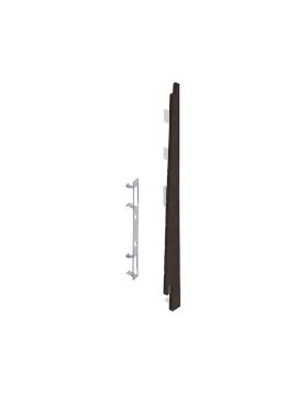 Eindkap connector rechts voor Keralit potdekselpaneel (5 stuks) Donkerbruin - Classic (bestelnr. 2875)