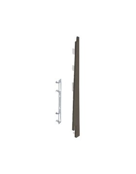 Eindkap connector rechts voor Keralit potdekselpaneel (5 stuks) Kwartsgrijs - Classic (bestelnr. 2875)