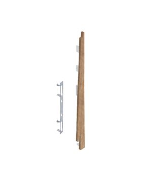 Eindkap connector rechts voor Keralit potdekselpaneel (5 stuks) Natuur eiken - Modern eiken (bestelnr. 2875)