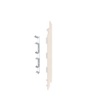 Eindkap connector rechts voor Keralit potdekselpaneel (5 stuks) Sandcream - Pure (bestelnr. 2875)