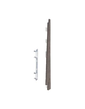 Eindkap connector rechts voor Keralit potdekselpaneel (5 stuks) Taupe eiken - Modern eiken (bestelnr. 2875)