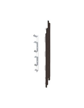 Eindkap connector rechts voor Keralit sponningdeel 190mm (5 stuks) Donkerbruin - Classic (bestelnr. 2885)