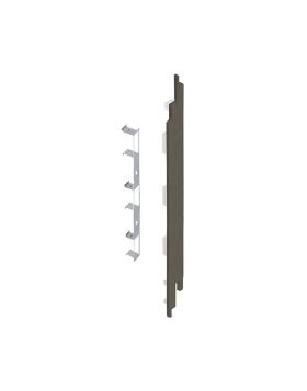 Eindkap connector rechts voor Keralit sponningdeel 190mm (5 stuks) Kwartsgrijs - Classic (bestelnr. 2885)