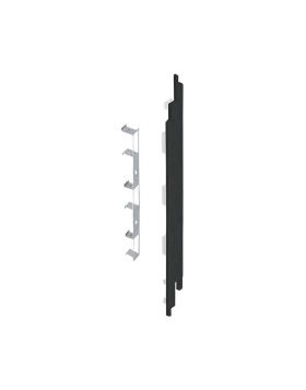 Eindkap connector rechts voor Keralit sponningdeel 190mm (5 stuks) Zwart - Classic (bestelnr. 2885)