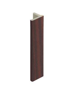 Eindprofiel 10mm voor Keralit dakrand Mahonie - Classic (bestelnr. 2836)
