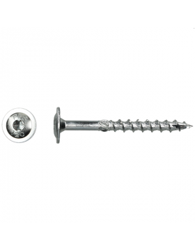 Flenskophoutschroef 6x40mm Zn T30 | 100 stuks