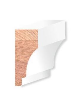 Gootlijst van western red cedar hardhout
