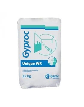 Gyproc Unique WR Spuitgips 25kg (ook handmatig)