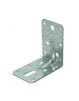 Hoekanker / hoekijzer met ril | Zink Magnesium  | 90x90mm 60x2,5mm | 25 stuks