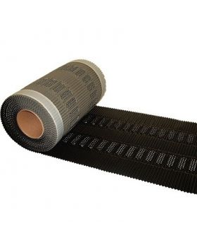Ventilerende nok- en hoekkeperrol 30 cm breedte 5 meter per rol zwart