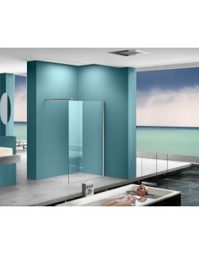 Eco Inloopdouche met muurprofiel NANO 1200x2000 8mm
