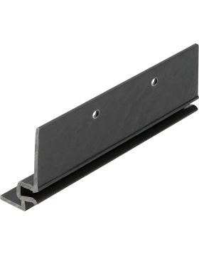 Keralit dakrand boeiboordmontageprofiel Zwart 600cm (bestelnr. 2887)