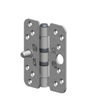 S2 veiligheids kogellagerscharnier Afgerond 89x89 2.4mm